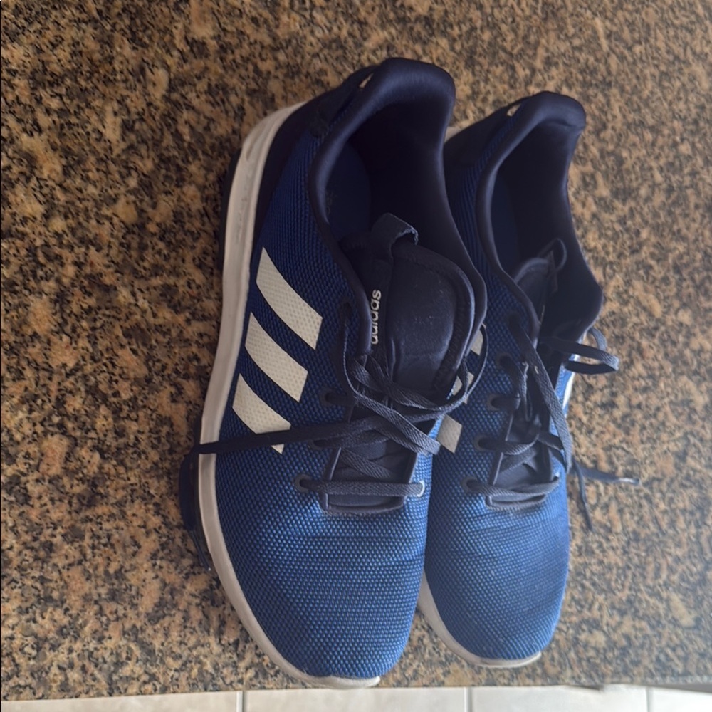 Adidas Blue and White Sneakers with Breathable Mesh - Picture 1 of 4